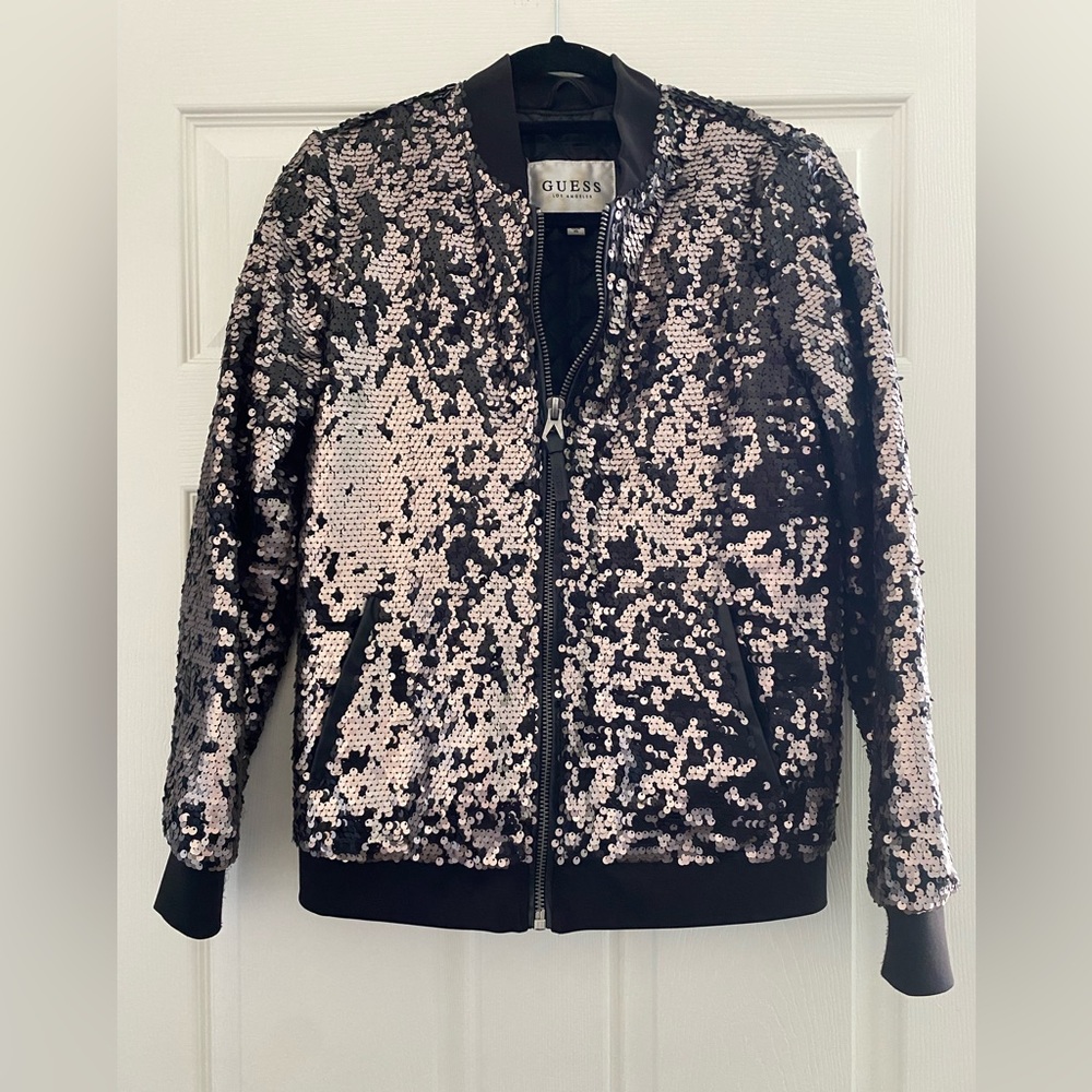 GUESS Delilah sequins bomber jacket